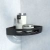 Optima Home  Полка,черная угловая SHE11SBi44