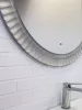 Зеркало Мадрид-90 Серый шёлк, LED-подсветка, бесконтактный сенсор, антизапотевание Comforty