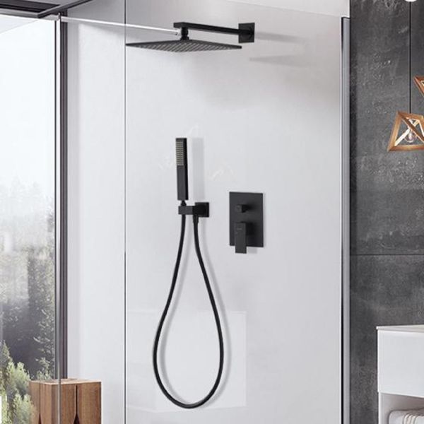 Kern 5075Black Встраиваемый душевой комплект (черный матовый)