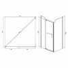 Душ.ограждение 32 N, прозрачное стекло, с поддоном, 900*900*1980