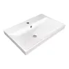 Тумба-умывальник Comforty Кама-60П белый глянец с раковиной Comforty CF19696BX-60